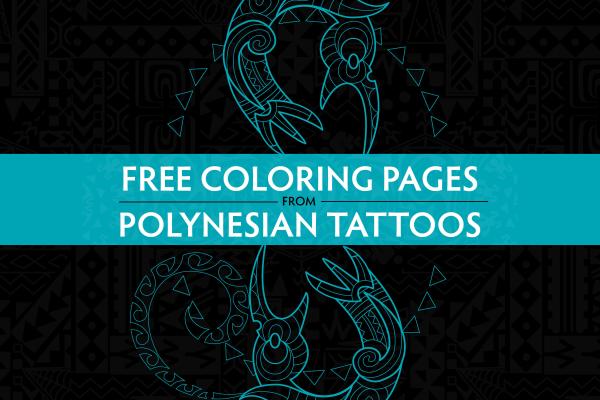 Free Download | Coloring Pages from Polynesian Tattoos