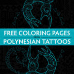 Free Download | Coloring Pages from Polynesian Tattoos