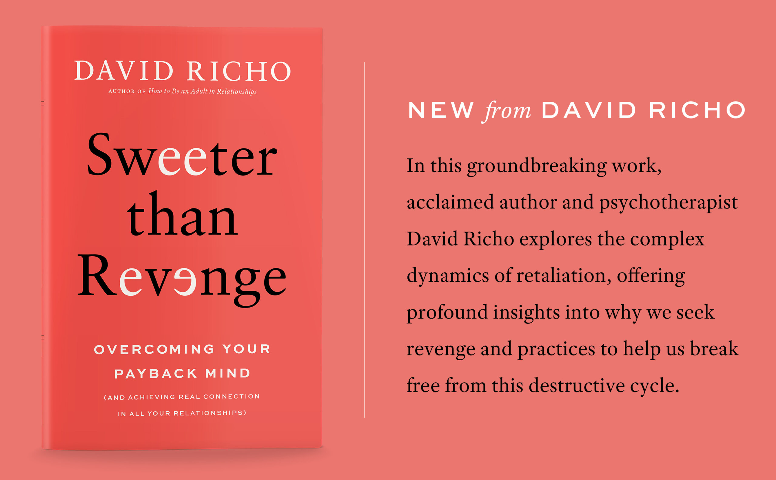 In this groundbreaking work, acclaimed author and psychotherapist David Richo explores the complex dynamics of retaliation, offering profound insights into why we seek revenge and practices to help us break free from this destructive cycle.